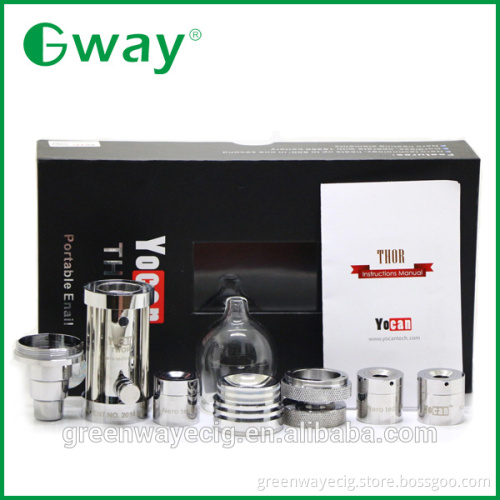 Hottest selling dry herb vaporizer Yocan thor dry herb vaporizer Nero Technology glass smoking pipe enail Yocan Thor